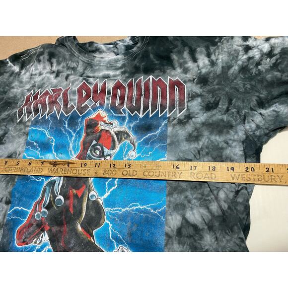 Batman Harley Quinn Tie Dye Tee DC Comics Joker Vintage Style Size Medium - Picture 3 of 7